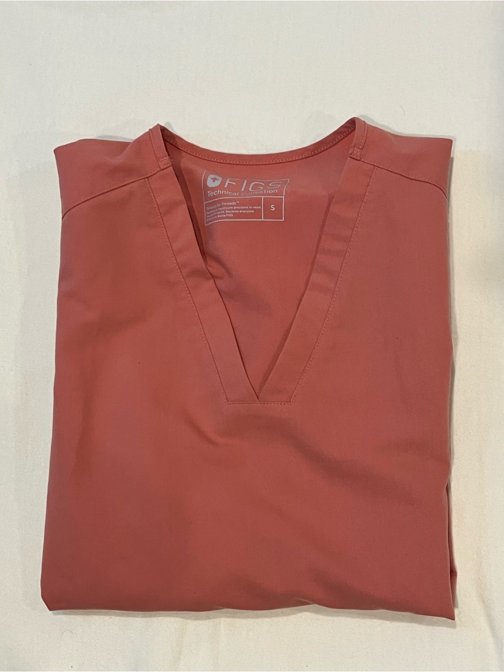 FIGS Scrub Shirt Coral Small